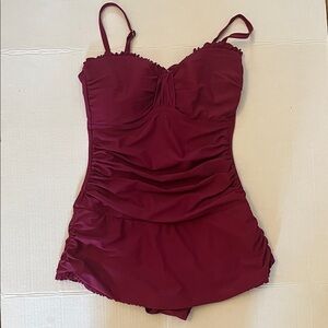 Shore Shapes Elegant Dark Fuchsia Women's Swimsuit